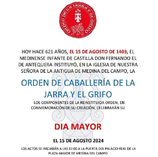 Día Mayor el 15 de agosto de 2024