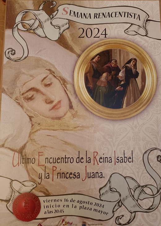 Último encuentro de la Reina Isabel y la Princesa Juana