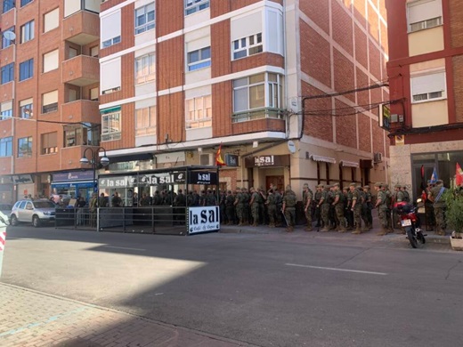 Jura de bandera en la Plaza Mayor de la Hispanidad de Medina del Campo