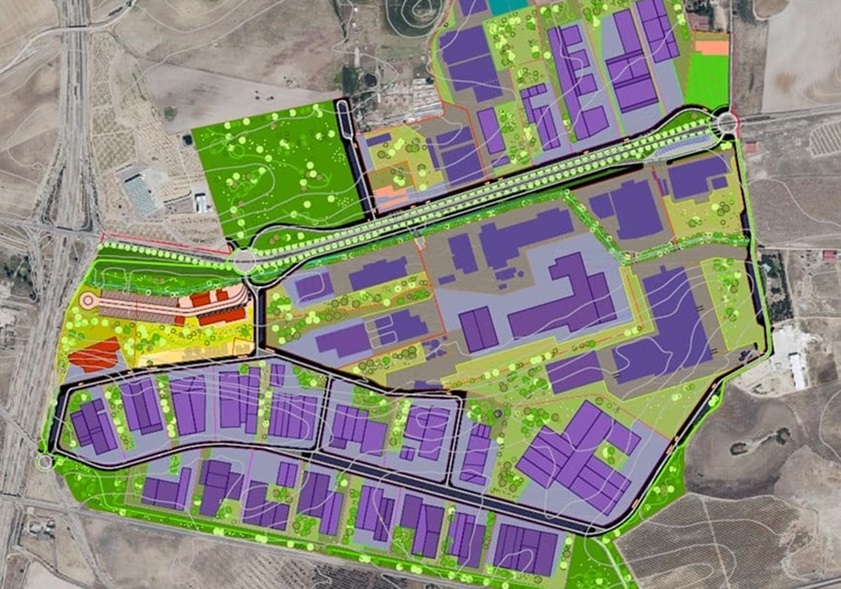 Plano de ampliación del polígono Escaparate de Medina del Campo. El Norte (REGREAMOS)