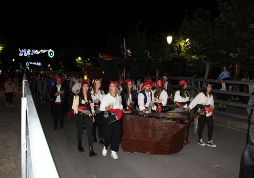 Piratas del Caribe, participantes de la Noche del Disfraz de Medina del Campo Yaiza Cobos