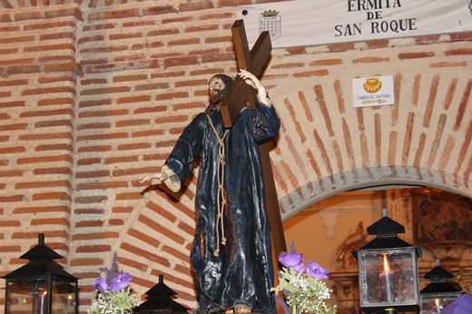 Nazareno de la Cruz en su salida de la Ermita de San Roque