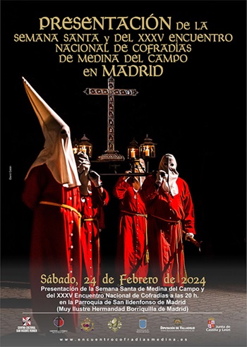 Cartel de la presentación de la Semana Santa 2024 en Madrid
