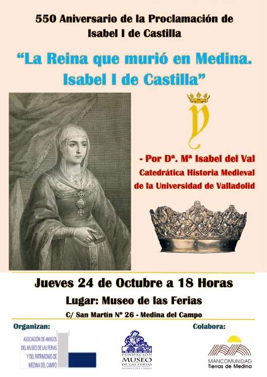 550 Aniversario de la Proclamación de Isabel I de Castilla.