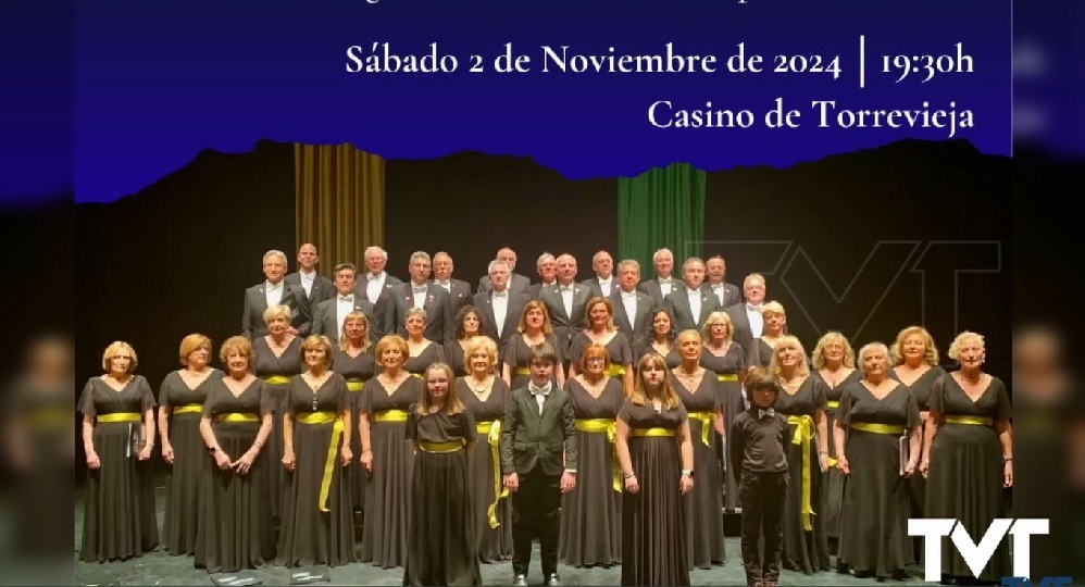 El Coro «Maestro Casanovas» y la Coral «Voces Amigas» de Medina del Campo, procedente (Valladolid) ofrecen un concierto en el Casino de Torrevieja. (REGRESAMOS) 