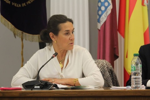 Olga Mohíno en el pleno extraordinario // Paula de la Fuente