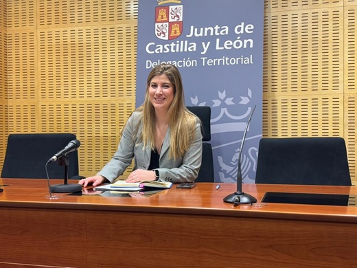 Raquel Alonso, delegada territorial de la Junta en Valladolid, durante la rueda de prensa ofrecida este miércoles. - Foto: JCyL