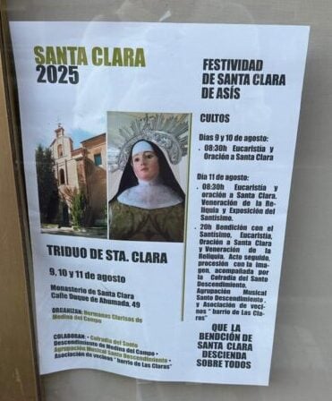 Triduo a Santa Clara de Asís // Foto propia