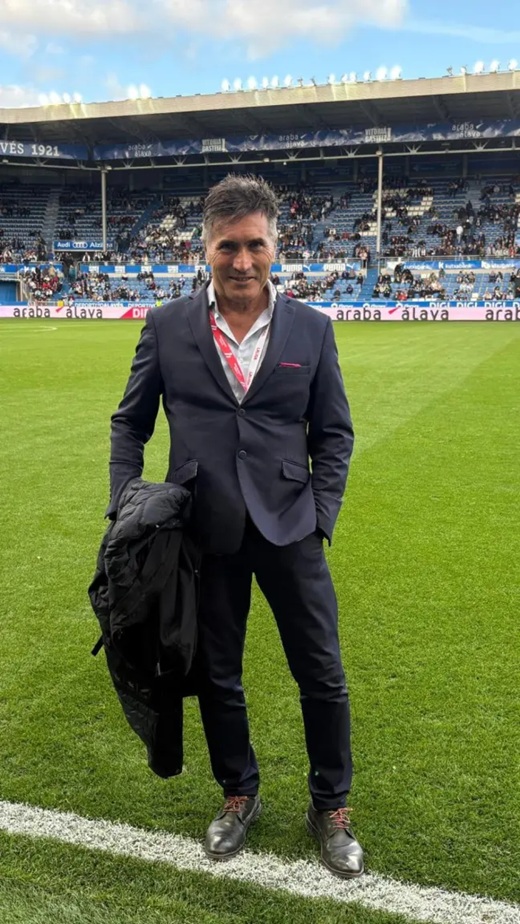 Julián Rodríguez Santiago en Mendizorroza Fotografía cedida a EL ESPAÑOL de Castilla y León