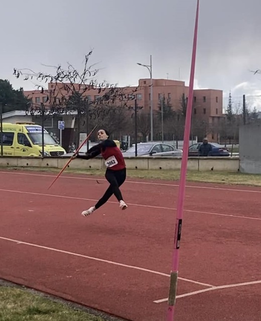 Andrea de Castro campeona de Castilla y León de Lanzamiento de Jabalina. 