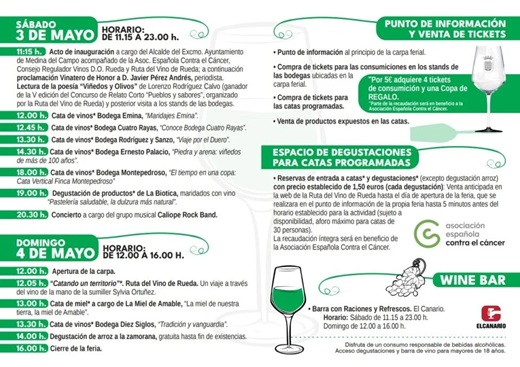 Programación completa de la Feria del Vino 2025 ( PUEDE AMPLIARSE )