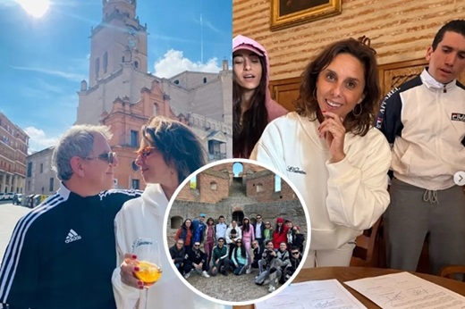 Mosaico: boda Oscar de la Fuente, Medina del Campo, actores Carolina Yuste y Jaime Lorente