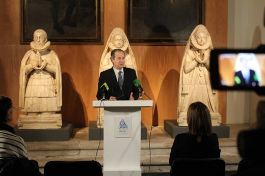 Antonio Sánchez del Barrio en la presentación del calendario // Foto: Paula de la Fuente