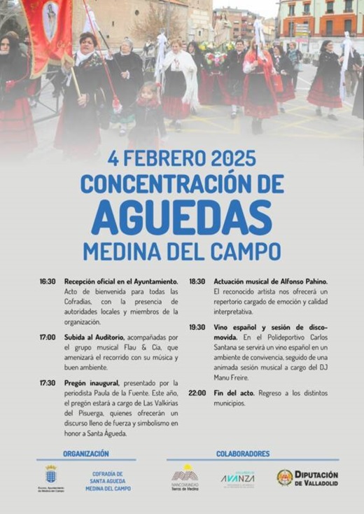 Cartel de la Concentración de Águedas 2025 en Medina del Campo