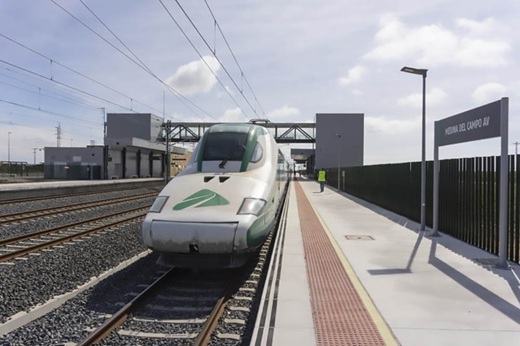 Estación de Alta Velocidad de Medina del Campo en Valladolid.Adif