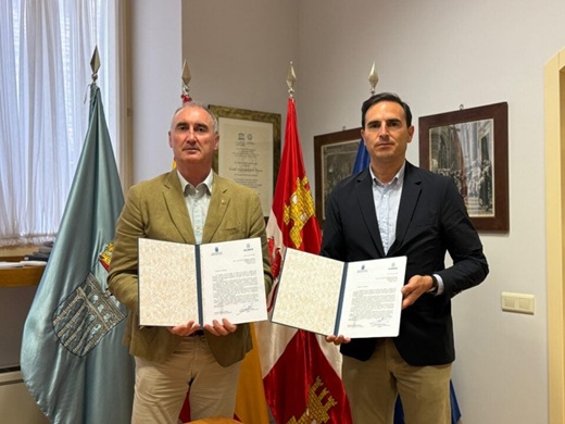 Alcalde de Medina del Campo, Guzmán Gómez; alcalde de Segovia, José Mazarías // Foto cedida