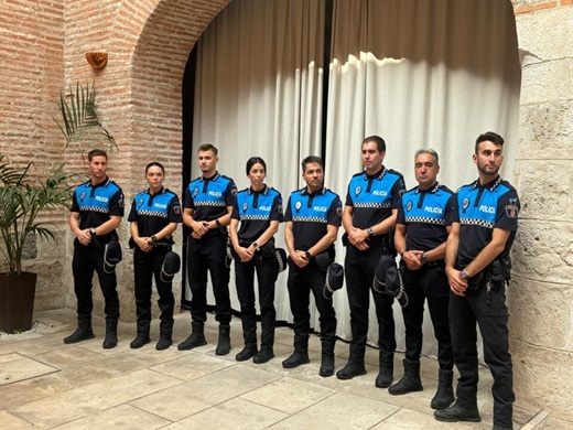 Los nuevos agentes de la Policía Local de Medina del Campo // Fuente: La Voz