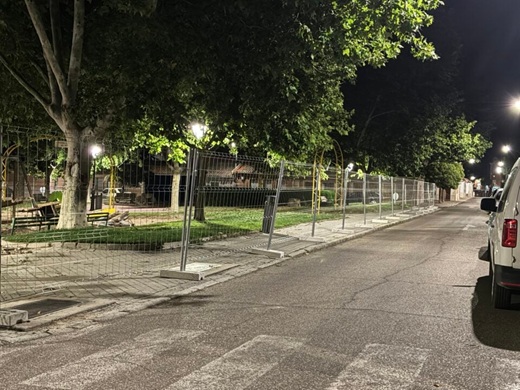 Parque del Pilar de Medina del Campo a punto de empezar las obras // Foto: La Voz