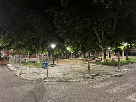 Parque del Pilar de Medina del Campo a punto de empezar las obras // Foto: La Voz