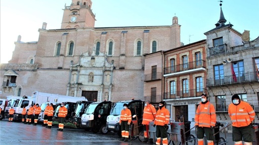 Presentaci?n de la nueva flota de recogida de basuras el 19 de enero de 2021 // Imagen: La Voz