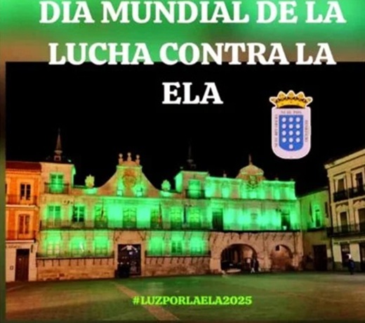 Medina del Campo se ilumina por el Día Mundial de la ELA. Medina del Campo se ilumina por el Día Mundial de la ELA.