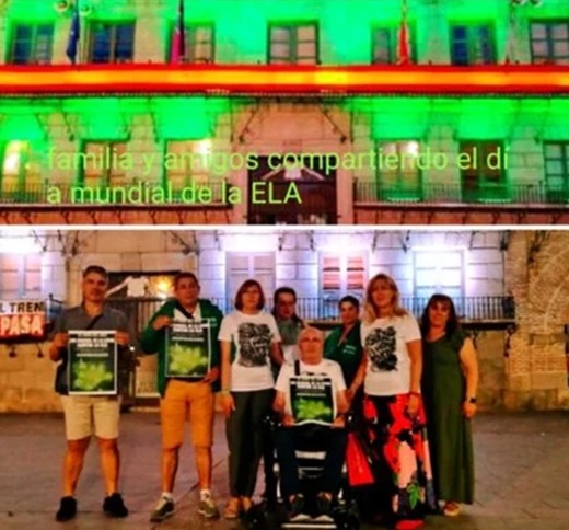 Medina del Campo se ilumina por el Día Mundial de la ELA. Medina del Campo se ilumina por el Día Mundial de la ELA.