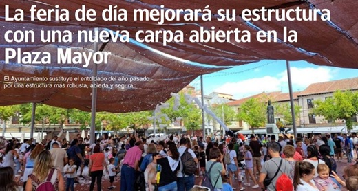 Medina del Campo estrenará una gran carpa en la Plaza Mayor para la feria de día de San Antolín.