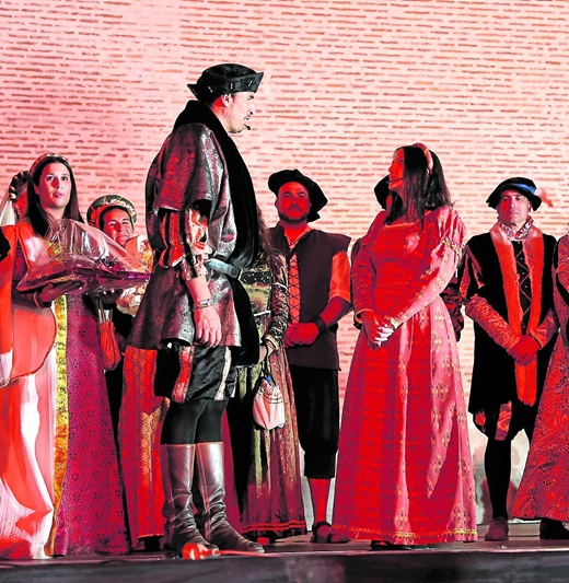Una escena en la Semana Renacentista de Medina del Campo. Jaci Navas