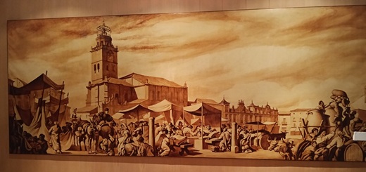 Presentación del cuadro “Feria en la Plaza Mayor de Medina del Campo”, de José Ma García “Castilviejo”, prestado por la Cámara de Comercio de Valladolid, y su dibujo preparatorio donado recientemente a nuestro museo. ( PUEDE AMPLIARSE REPORTAJE FOTOGRÁFICO )