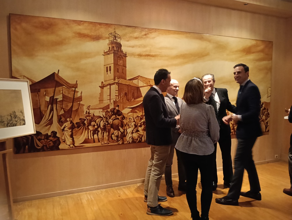 Presentación del cuadro “Feria en la Plaza Mayor de Medina del Campo”, de José Ma García “Castilviejo”, prestado por la Cámara de Comercio de Valladolid, y su dibujo preparatorio donado recientemente a nuestro museo. ( REGRESAMOS ) Presentación del cuadro “Feria en la Plaza Mayor de Medina del Campo”, de José Ma García “Castilviejo”, prestado por la Cámara de Comercio de Valladolid, y su dibujo preparatorio donado recientemente a nuestro museo. ( REGRESAMOS )