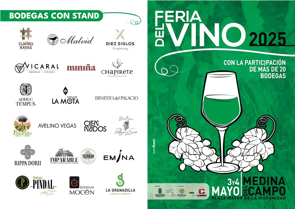 ¡Brinda en Medina del Campo! La Feria del Vino 2025 te espera con lo mejor de la DO Rueda. ( REGRESAMOS ) ¡Brinda en Medina del Campo! La Feria del Vino 2025 te espera con lo mejor de la DO Rueda. ( REGRESAMOS )