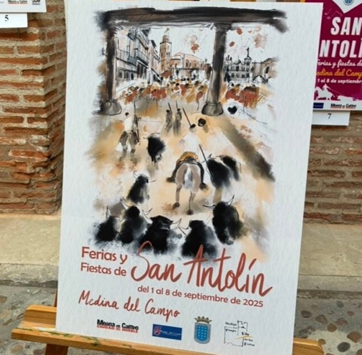 “Donde la emoción nos une”, cartel de las Ferias y Fiestas de San Antolín de Medina del Campo.